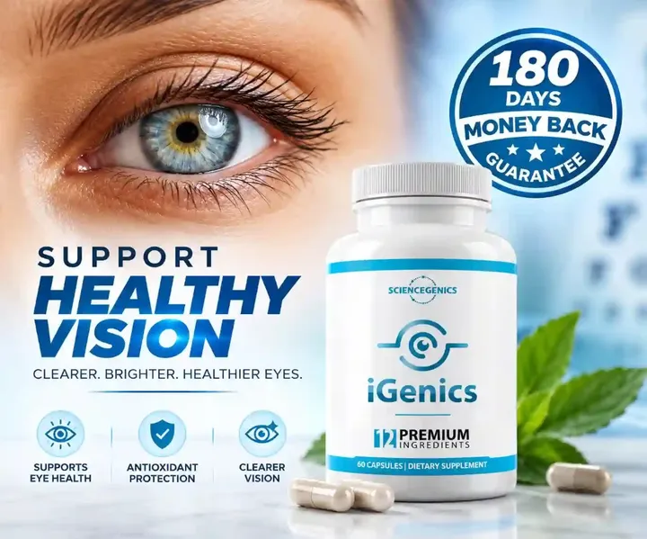 What is iGenics vision support healthy eyes 12 premium ingredients